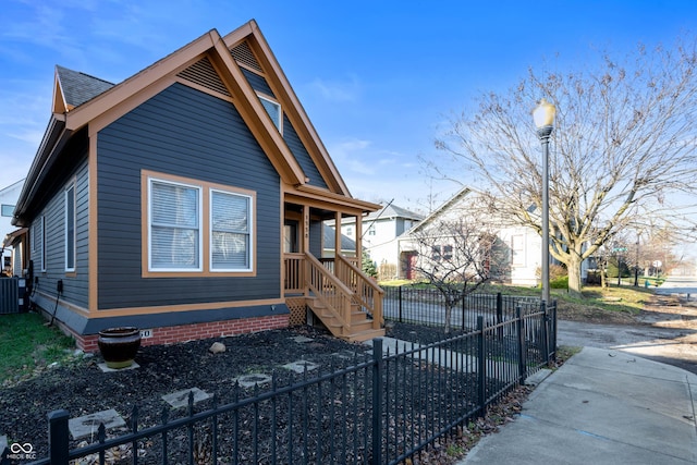 view of front of home