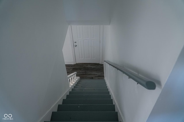 view of stairway