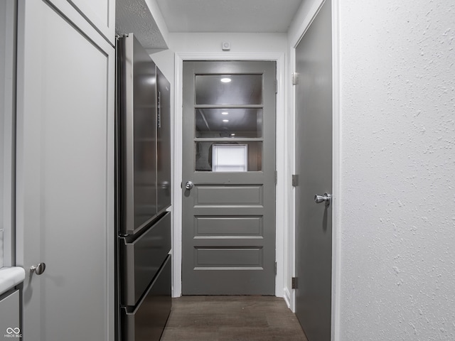 entryway featuring dark hardwood / wood-style floors