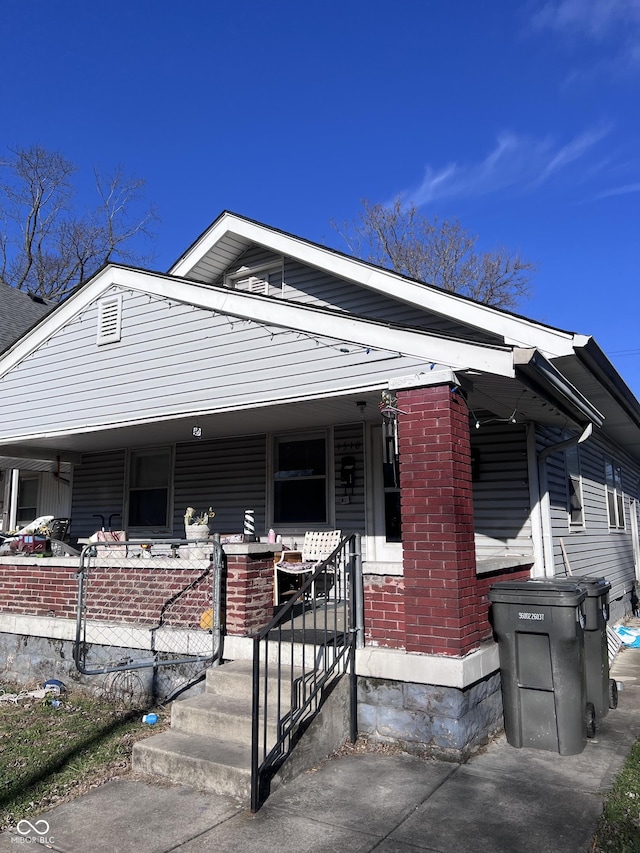 view of front of house with a porch