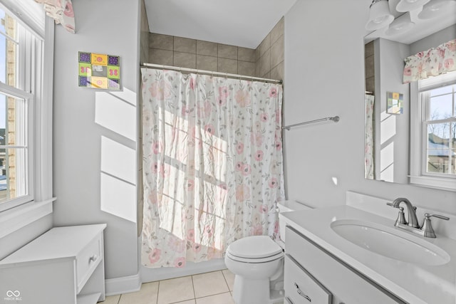 78 Chatham Brook Dr, Westfield, IN 46074 - full bathroom featuring tile patterned flooring, vanity, and toilet