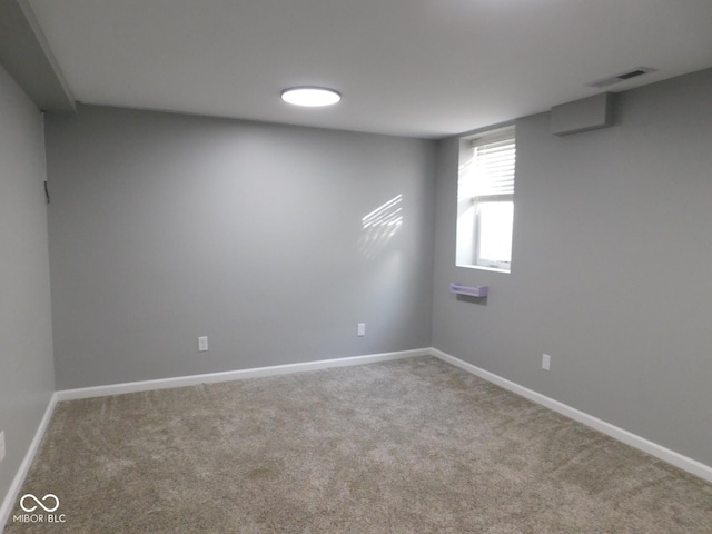 view of carpeted empty room