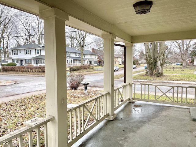 view of patio / terrace featuring covered porch