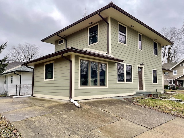 view of rear view of property