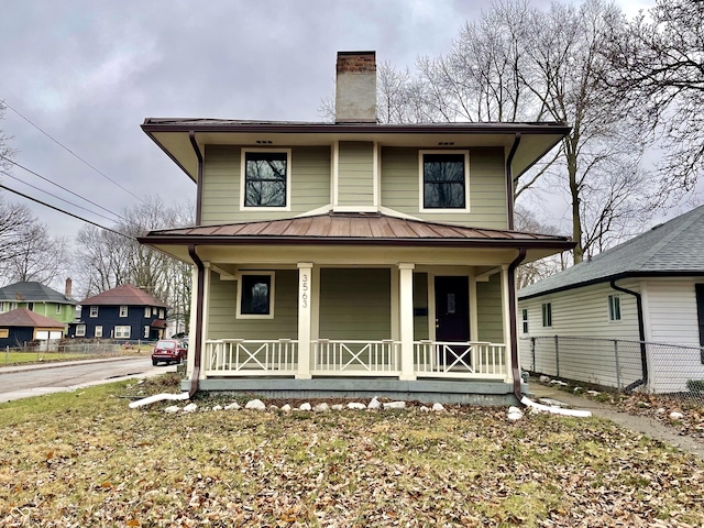 view of front of house featuring a porch