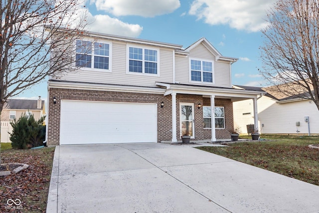 front facade featuring a garage