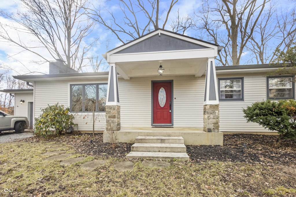 view of front of house with a porch