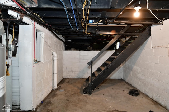 view of basement