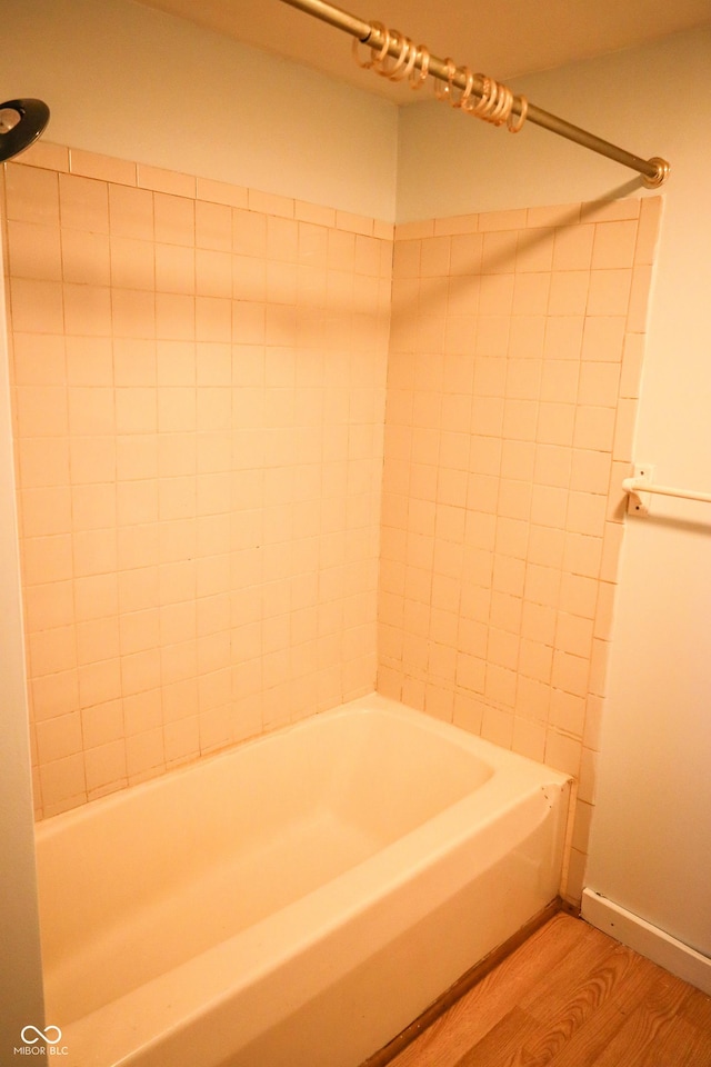 bathroom featuring hardwood / wood-style floors