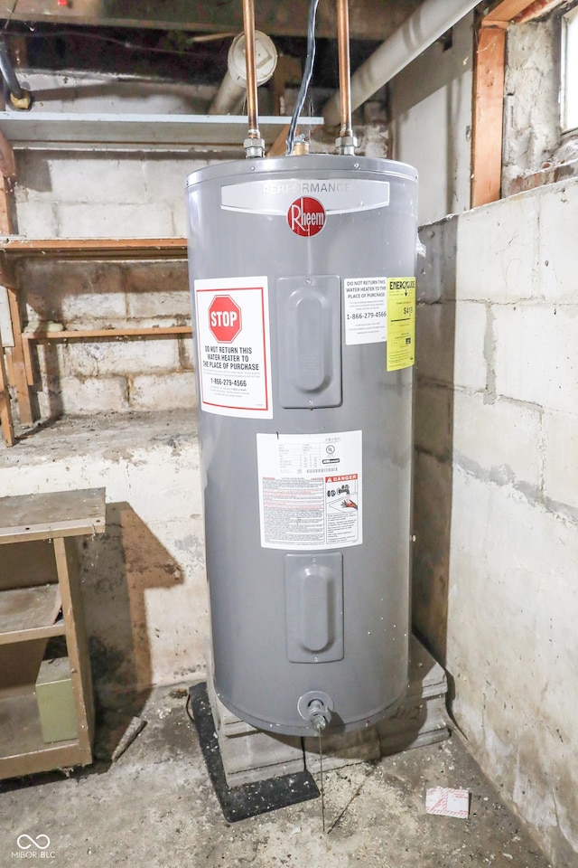 utilities featuring water heater