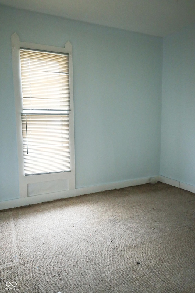 view of carpeted empty room