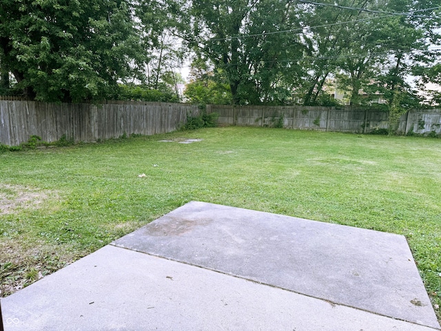 view of yard featuring a patio