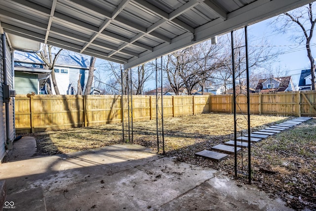 view of yard with a patio