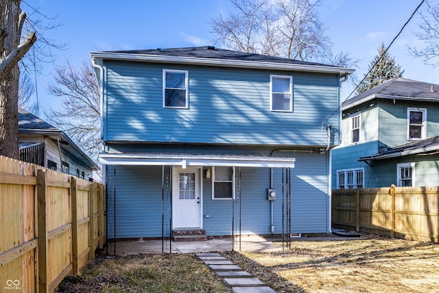 view of back of property