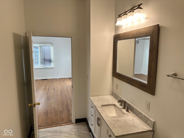 bathroom featuring vanity