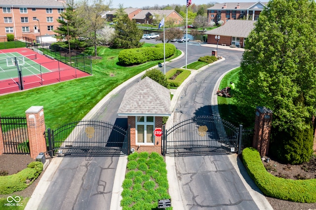 birds eye view of property