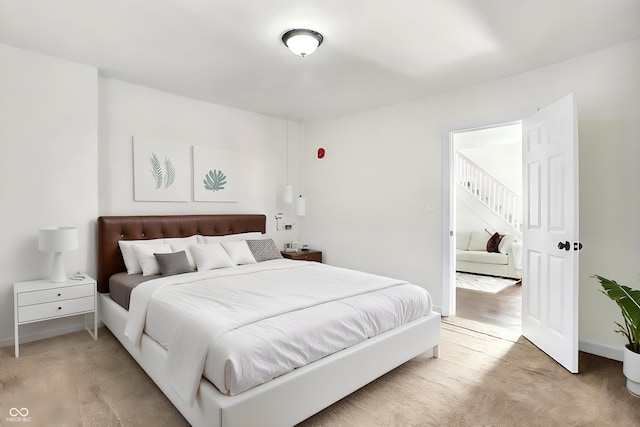 bedroom featuring carpet flooring