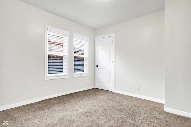 view of carpeted empty room