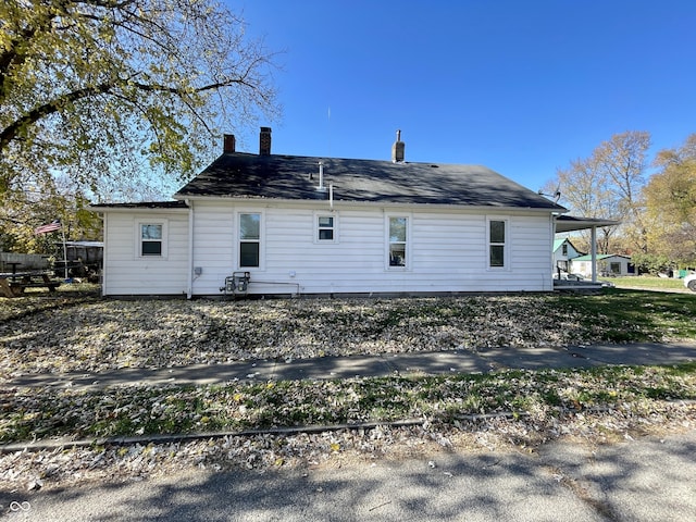 view of rear view of property