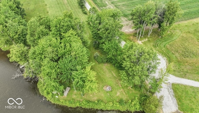4210 S County Road 400 E, North Vernon, IN 47265 - overview of rural landscape with a nearby body of water
