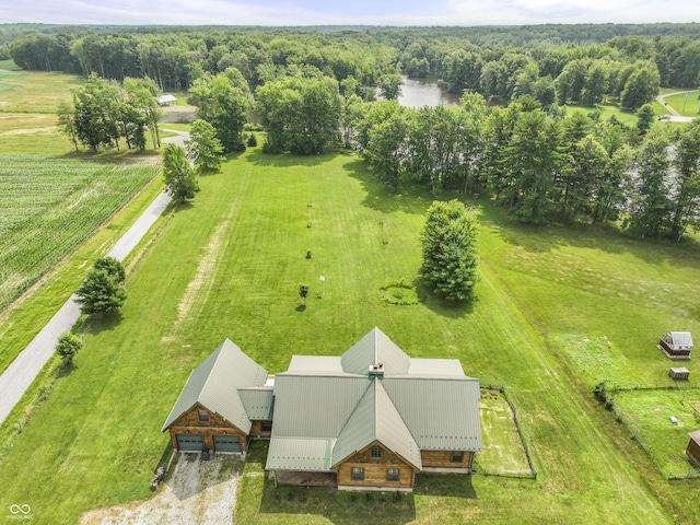 4210 S County Road 400 E, North Vernon, IN 47265 - aerial view of sparsely populated area featuring a heavily wooded area