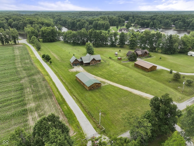 4210 S County Road 400 E, North Vernon, IN 47265 - view of rural area with a large body of water and a heavily wooded area