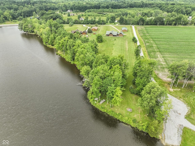 4210 S County Road 400 E, North Vernon, IN 47265 - overview of rural landscape featuring a nearby body of water
