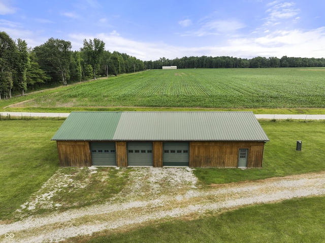 4210 S County Road 400 E, North Vernon, IN 47265 - detached garage with a view of rural / pastoral area, agricultural area, and driveway