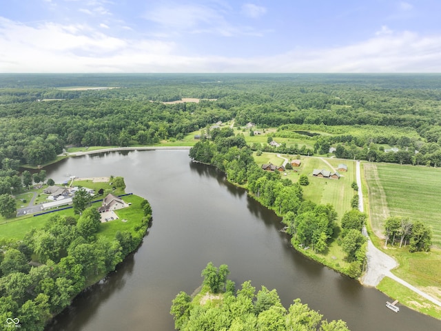 4210 S County Road 400 E, North Vernon, IN 47265 - aerial view of a heavily wooded area and a nearby body of water