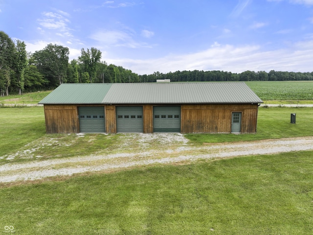 4210 S County Road 400 E, North Vernon, IN 47265 - detached garage with a view of rural / pastoral area