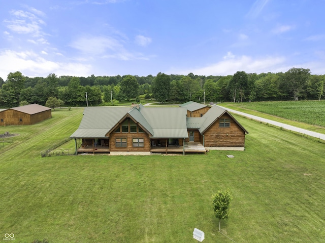 4210 S County Road 400 E, North Vernon, IN 47265 - aerial view of property and surrounding area featuring a forest