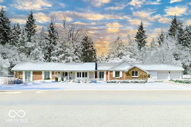 view of ranch-style house