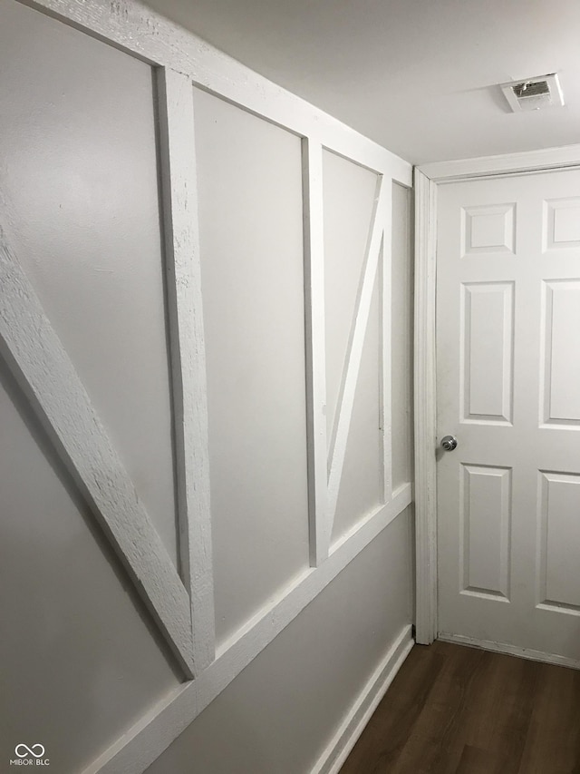 interior space featuring hardwood / wood-style floors