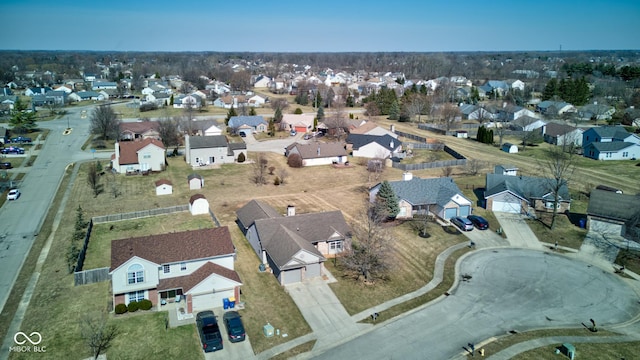 12216 Laurelwood Ct, Indianapolis, IN 46236 - bird's eye view featuring a residential view