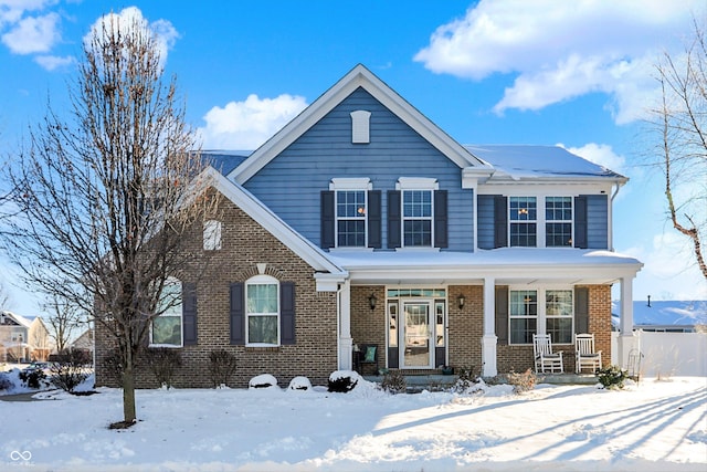 view of front of home featuring a porch