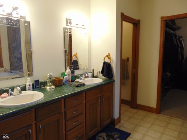 bathroom featuring vanity