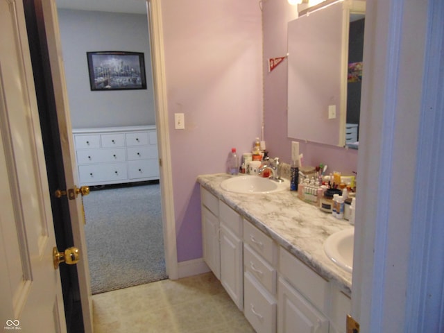 bathroom featuring vanity