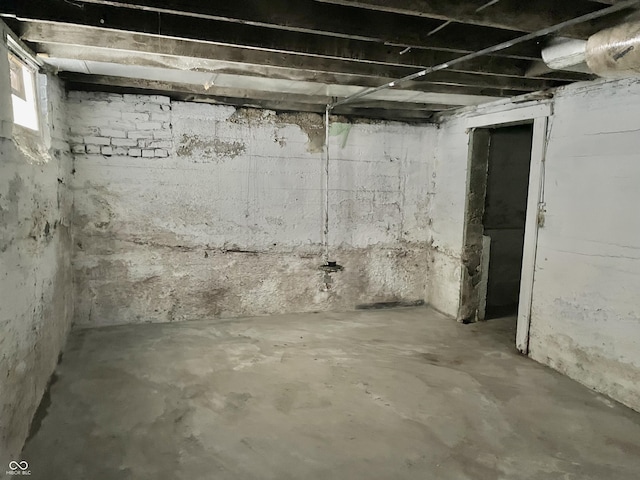 view of basement