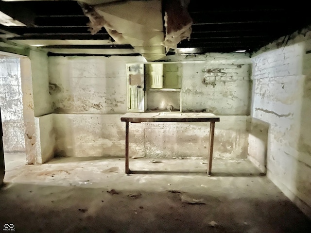 view of basement