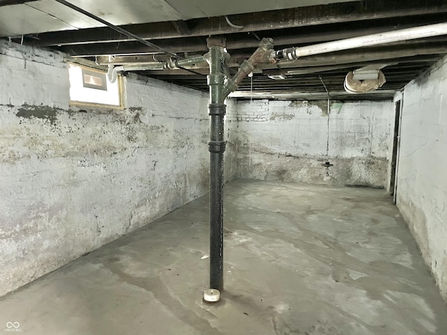 view of basement