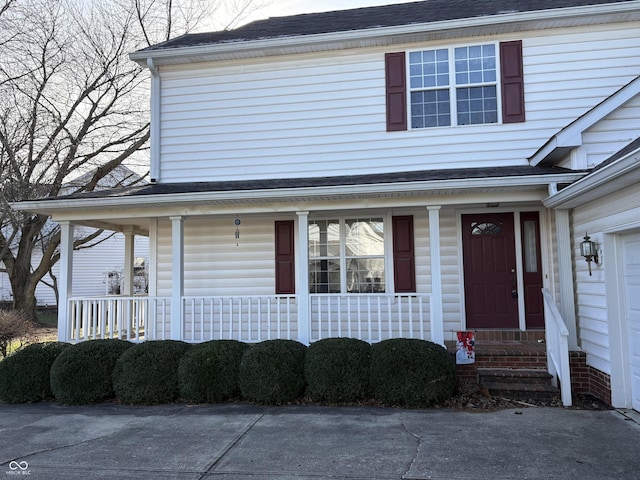 view of front facade with a porch