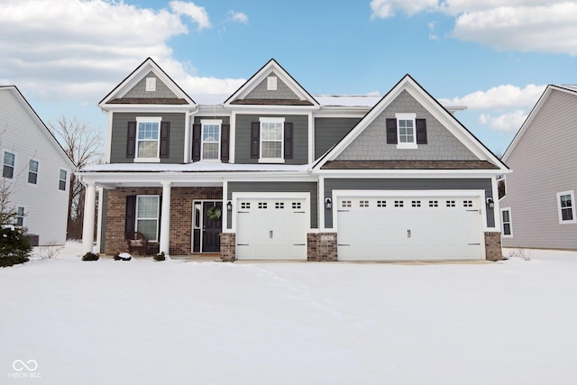 craftsman-style home featuring a garage