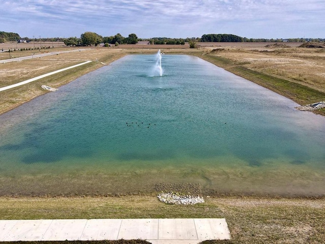 exterior space featuring a water view