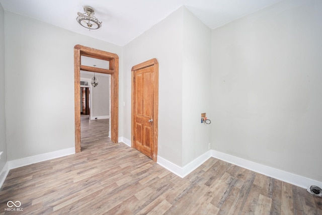 interior space featuring light hardwood / wood-style flooring