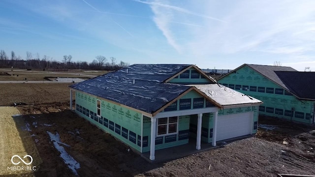 exterior space with a rural view