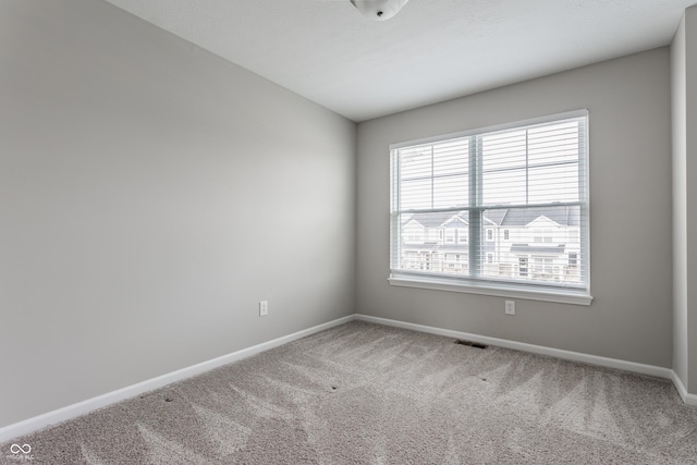 spare room featuring carpet floors