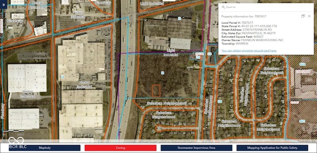 2700 N Franklin Rd, Indianapolis IN, 46219 land for sale