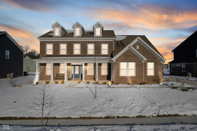 view of colonial inspired home