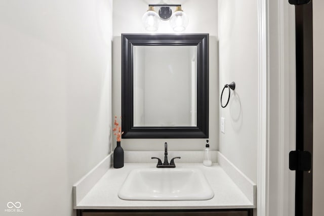 bathroom featuring vanity