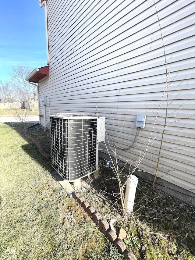 exterior details with central AC unit